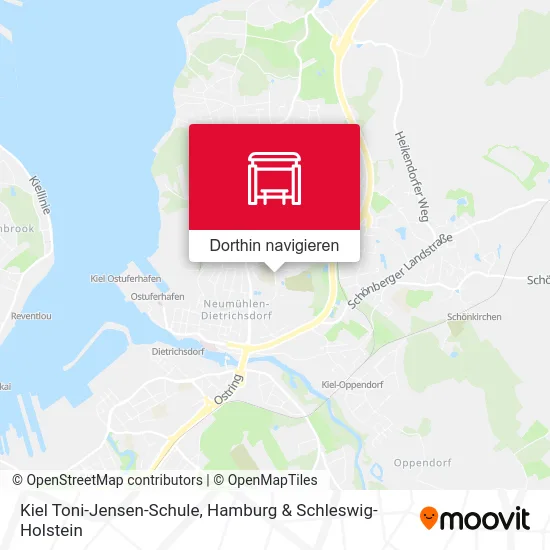 Kiel Toni-Jensen-Schule Karte
