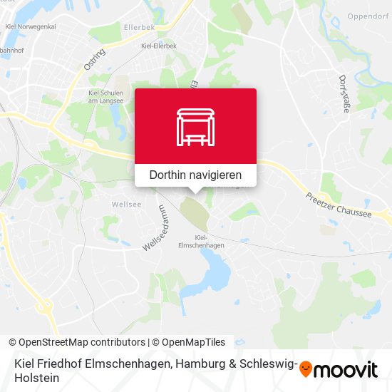 Kiel Friedhof Elmschenhagen Karte