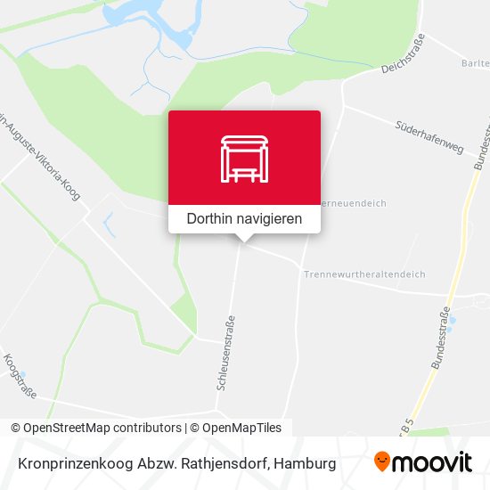 Kronprinzenkoog Abzw. Rathjensdorf Karte