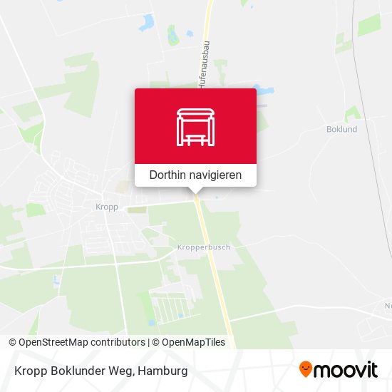 Kropp Boklunder Weg Karte