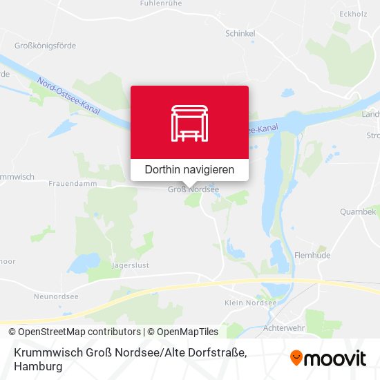 Krummwisch Groß Nordsee / Alte Dorfstraße Karte
