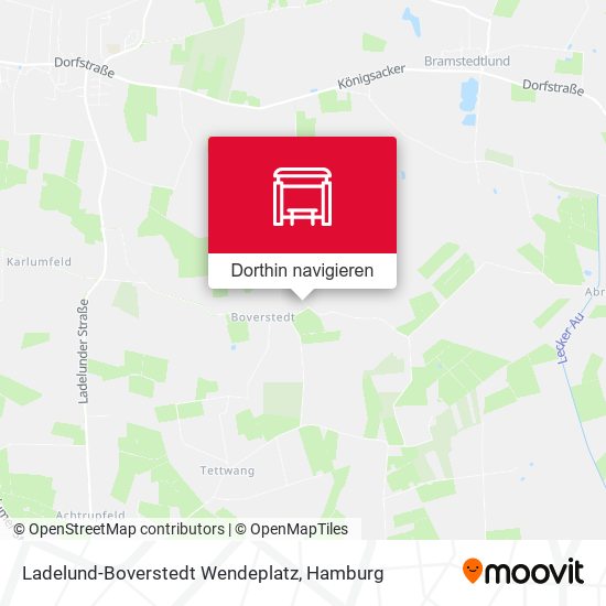 Ladelund-Boverstedt Wendeplatz Karte