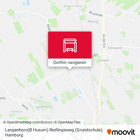 Langenhorn(B Husum) Redlingsweg (Grundschule) Karte