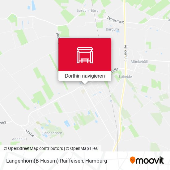 Langenhorn(B Husum) Raiffeisen Karte