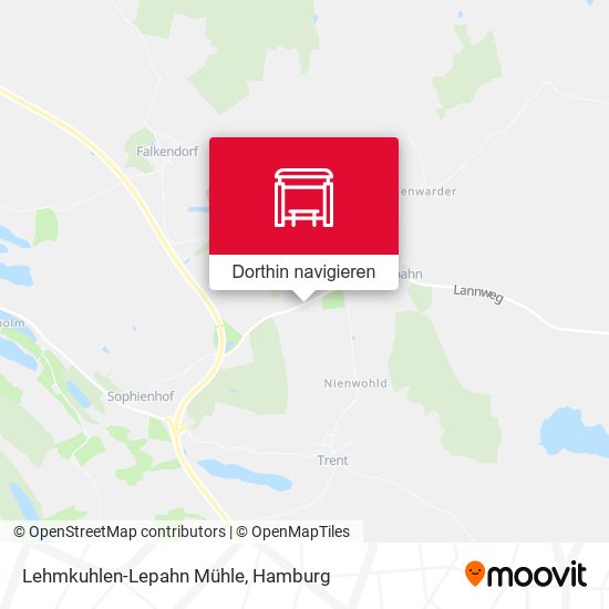 Lehmkuhlen-Lepahn Mühle Karte