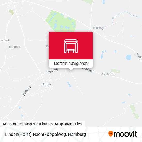 Linden(Holst) Nachtkoppelweg Karte