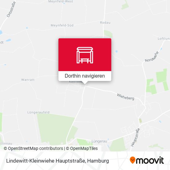 Lindewitt-Kleinwiehe Hauptstraße Karte