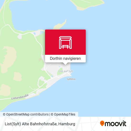 List(Sylt) Alte Bahnhofstraße Karte