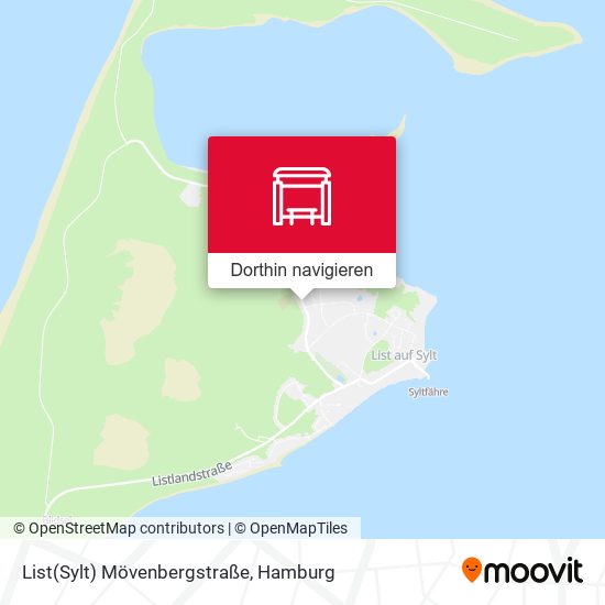 List(Sylt) Mövenbergstraße Karte