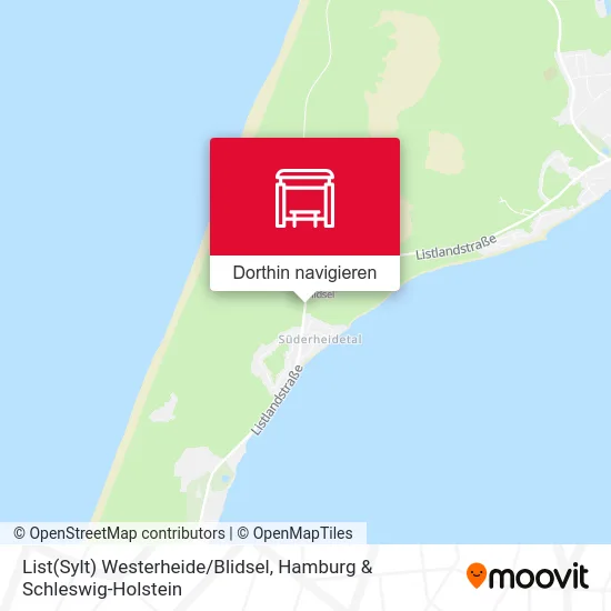 List(Sylt) Westerheide/Blidsel Karte