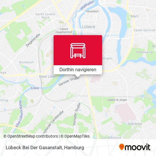 Lübeck Bei Der Gasanstalt Karte