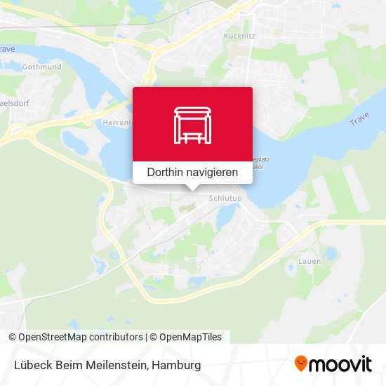 Lübeck Beim Meilenstein Karte