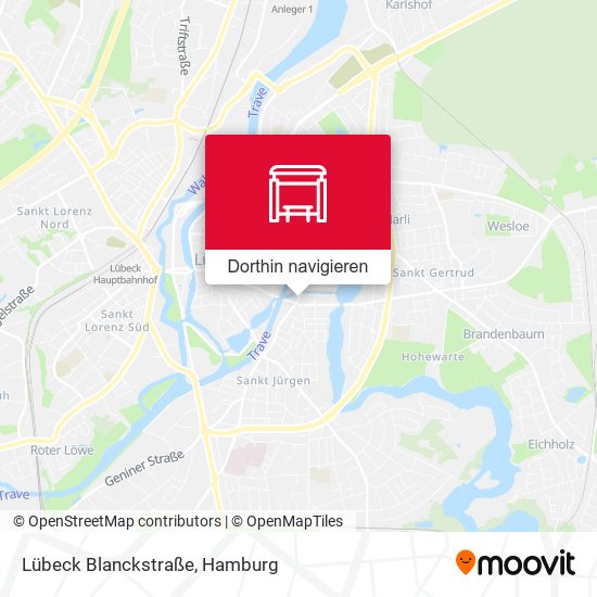 Lübeck Blanckstraße Karte