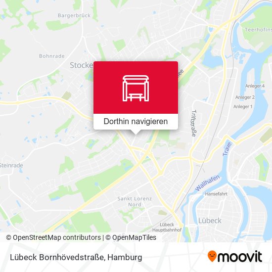 Lübeck Bornhövedstraße Karte