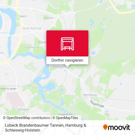 Lübeck Brandenbaumer Tannen Karte