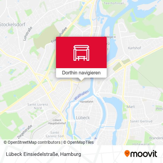 Lübeck Einsiedelstraße Karte