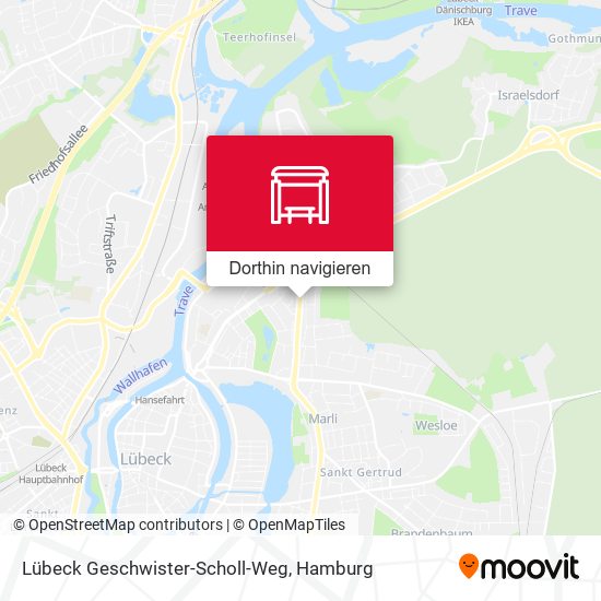 Lübeck Geschwister-Scholl-Weg Karte