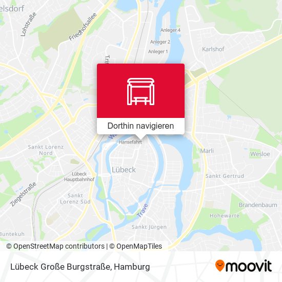 Lübeck Große Burgstraße Karte