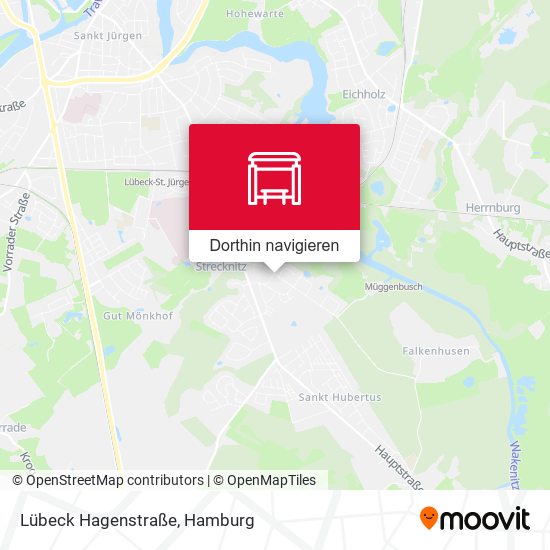 Lübeck Hagenstraße Karte