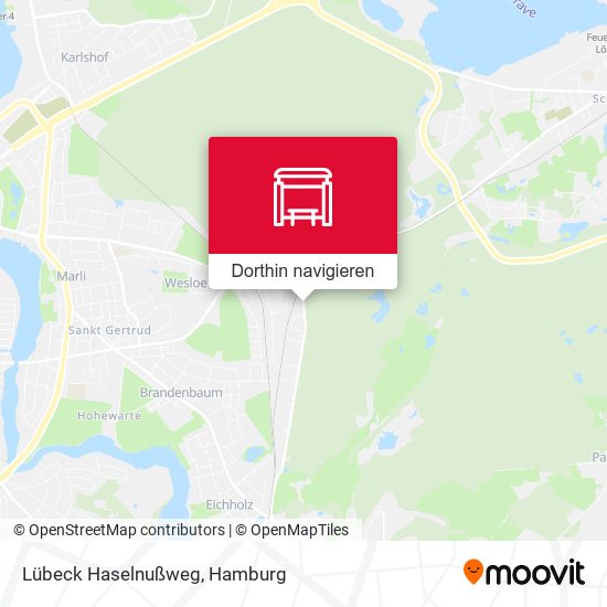 Lübeck Haselnußweg Karte