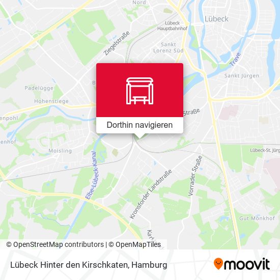 Lübeck Hinter den Kirschkaten Karte