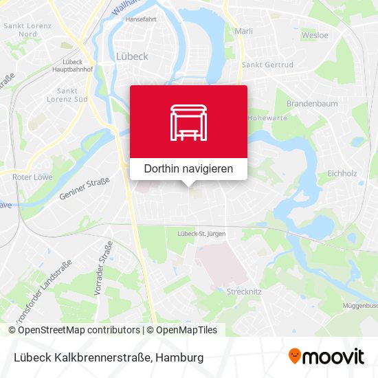 Lübeck Kalkbrennerstraße Karte
