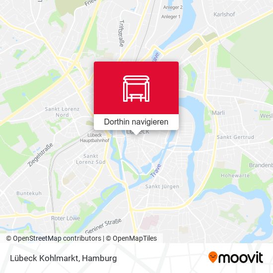 Lübeck Kohlmarkt Karte