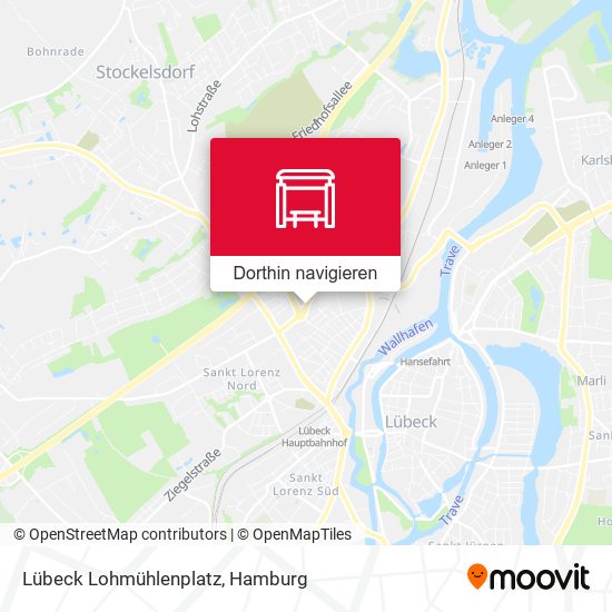 Lübeck Lohmühlenplatz Karte