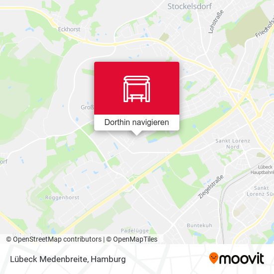 Lübeck Medenbreite Karte