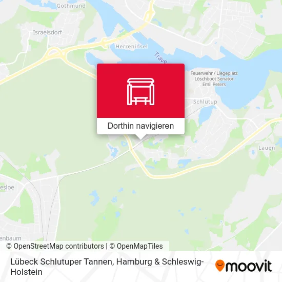 Lübeck Schlutuper Tannen Karte