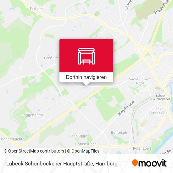Lübeck Schönböckener Hauptstraße Karte