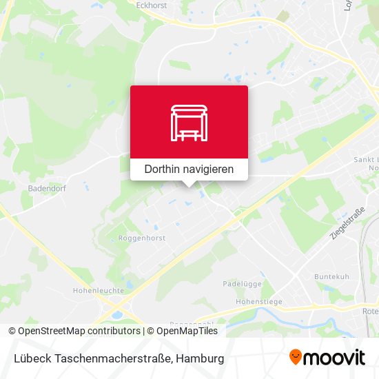 Lübeck Taschenmacherstraße Karte