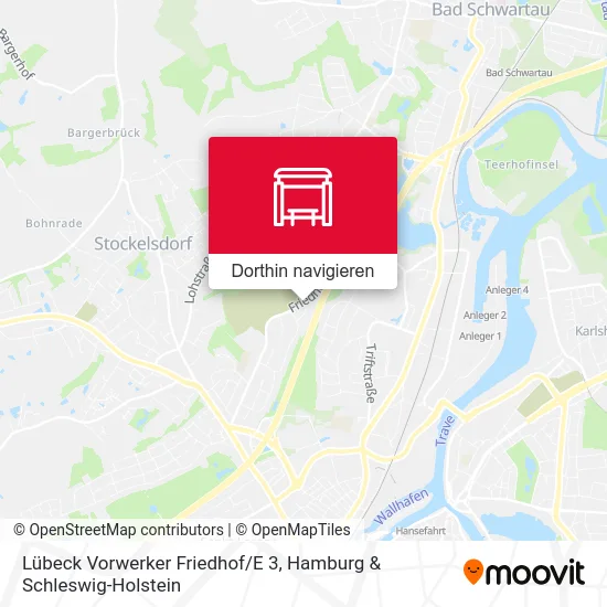 Lübeck Vorwerker Friedhof/E 3 Karte