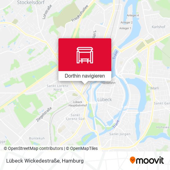 Lübeck Wickedestraße Karte