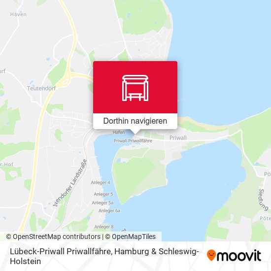 Lübeck-Priwall Priwallfähre Karte