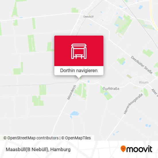 Maasbüll(B Niebüll) Karte