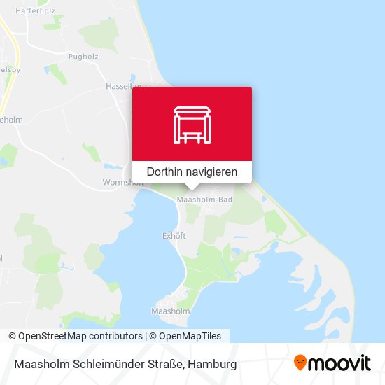 Maasholm Schleimünder Straße Karte