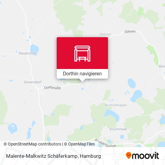 Malente-Malkwitz Schäferkamp Karte
