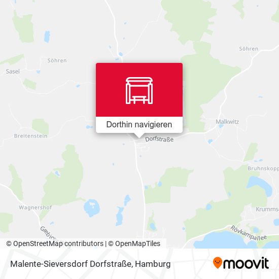 Malente-Sieversdorf Dorfstraße Karte