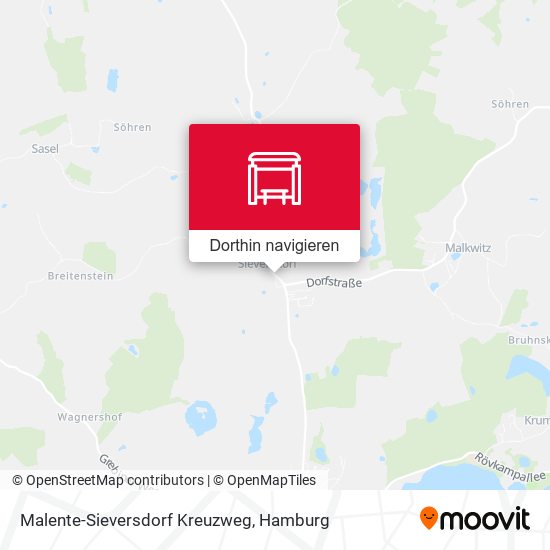 Malente-Sieversdorf Kreuzweg Karte