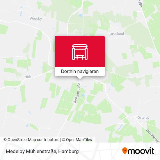 Medelby Mühlenstraße Karte
