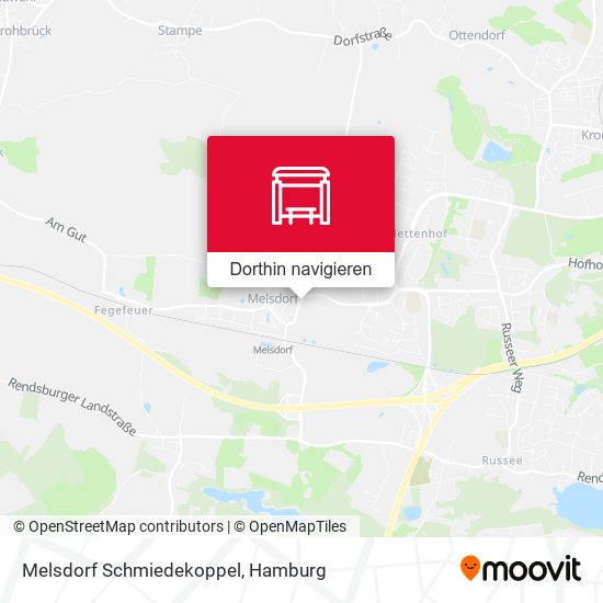 Melsdorf Schmiedekoppel Karte