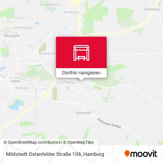 Mildstedt Ostenfelder Straße 106 Karte
