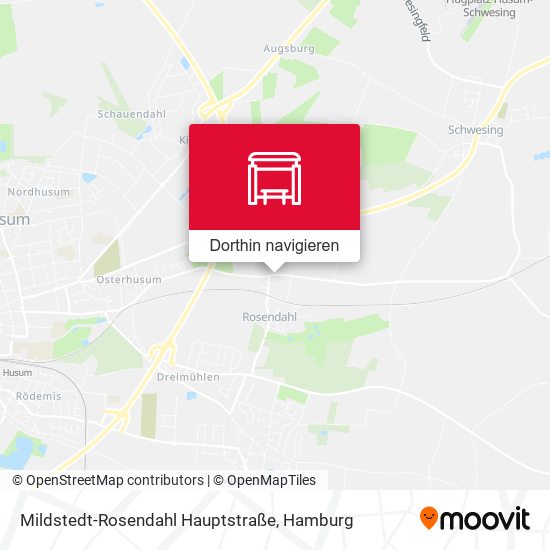 Mildstedt-Rosendahl Hauptstraße Karte