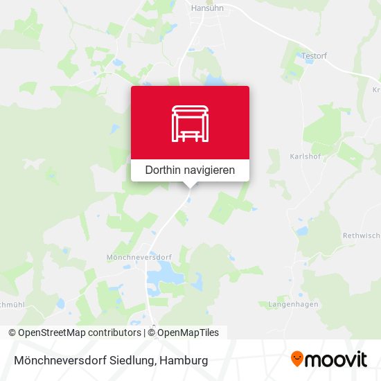 Mönchneversdorf Siedlung Karte