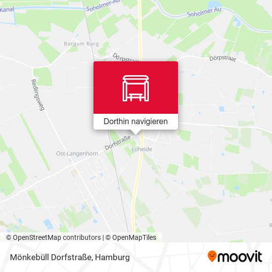 Mönkebüll Dorfstraße Karte