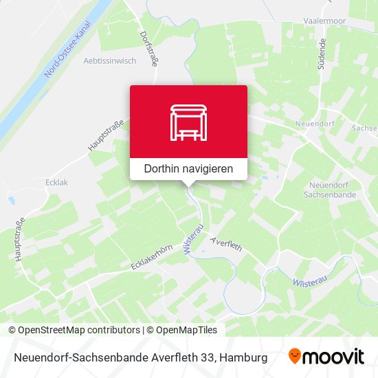 Neuendorf-Sachsenbande Averfleth 33 Karte