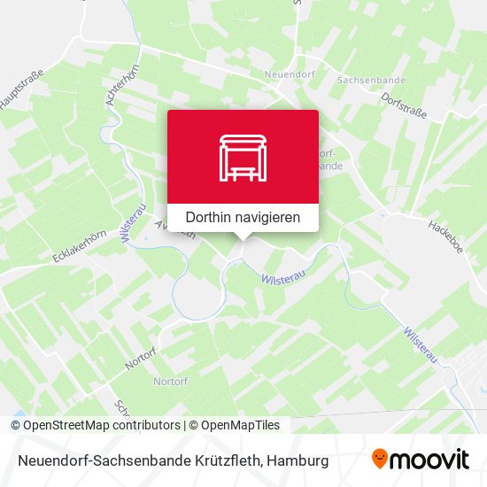 Neuendorf-Sachsenbande Krützfleth Karte