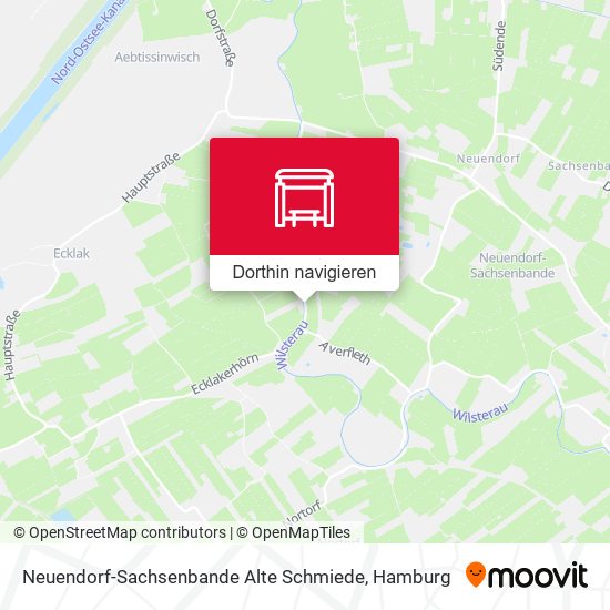 Neuendorf-Sachsenbande Alte Schmiede Karte