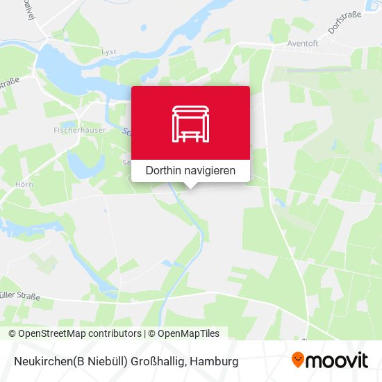 Neukirchen(B Niebüll) Großhallig Karte